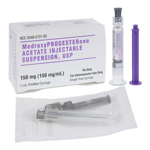 Medroxyprogesterone Acetate Injection 150mg/mL Prefilled Syringe 1mL Ea