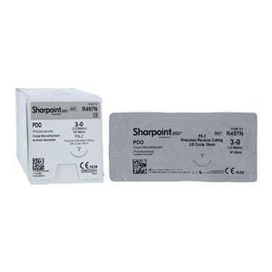 Sharpoint Suture 3-0 18" Polydioxanone Monofilament PS-2 Violet 12/Bx