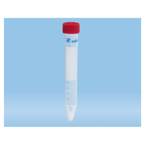 Centrifuge Tube Polypropylene 15mL 17x120mm Sterile 500/Ca