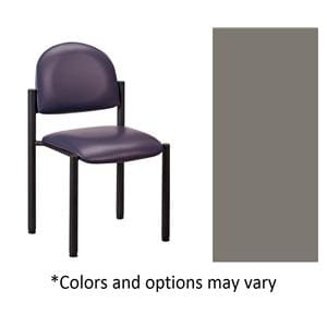 Side Chair Warm Gray Powder-Coated Steel Frame 300lb Capacity Ea