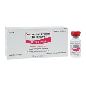 Vecuronium Bromide Injection 10mg/Vl Vial 10mL 10/Bx