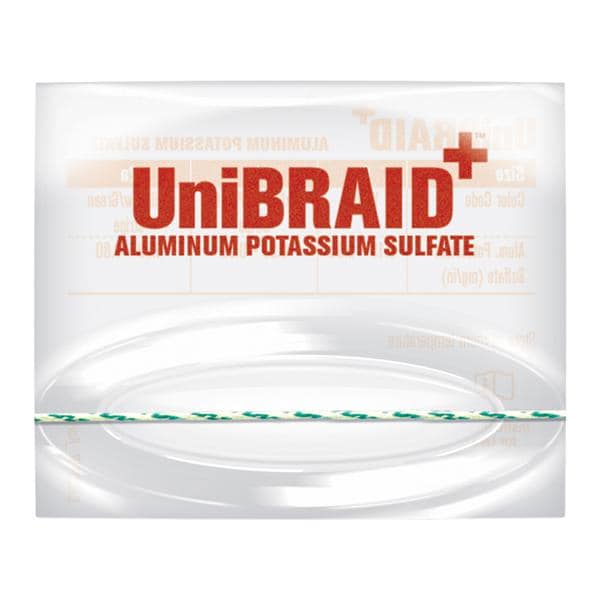 UniBraid+ Braided Aluminum Potassium Sulfate Size 2A Medium 50/Bx