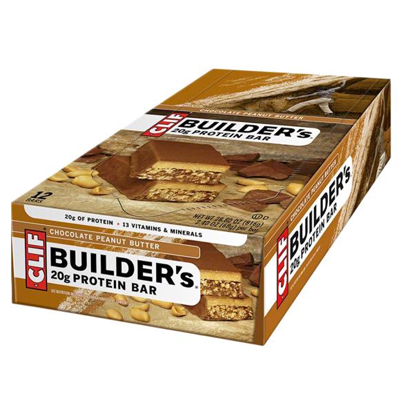 Clif Builder's Prtn Protein Bar N GMO/Gltn Fr Choc PntBtr 2.4oz Bag-In-Box 12/Bx