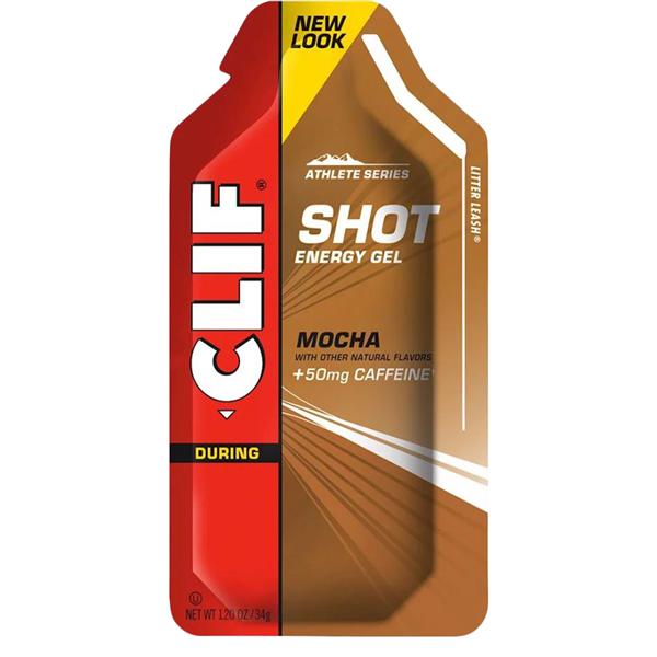 Clif Shot Energy Gel Mocha 1.2oz Packet 24/Bx