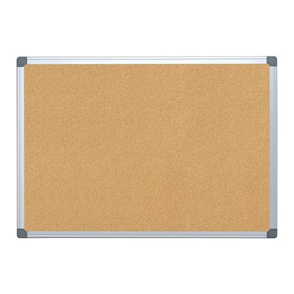 FORAY Aluminum-Framed Cork Bulletin Board 24x36" Ea