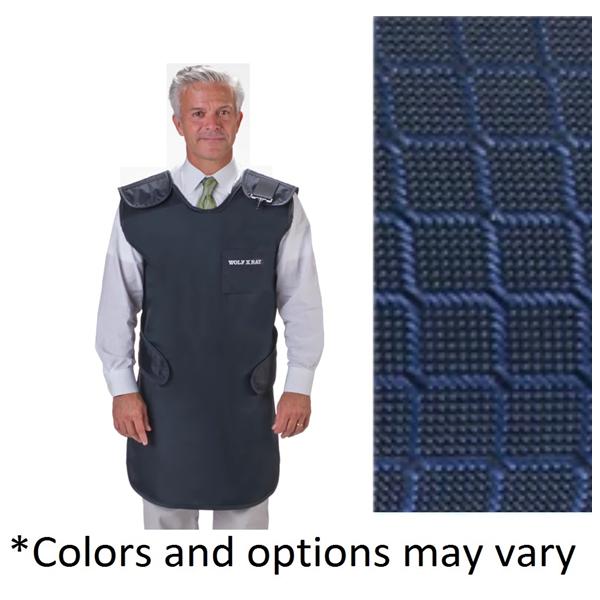 Quick Drop X-Ray Apron Shimmering Navy Blue Lead-Free 25x40" .5mm Equivalence Ea