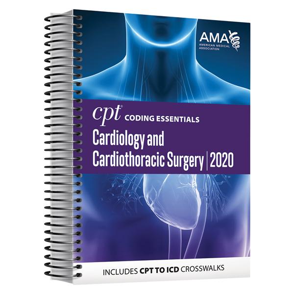 2020 CPT Cdng Esntl f/ Crdlgy & Cardiothoracic Coding Book English Ea