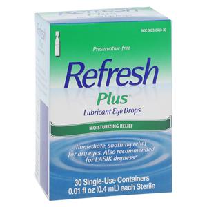 Refresh Plus Eye Lubricant Drops 0.1oz Single-Use 30/Bx