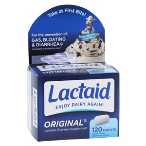 Lactaid Original Tablets 120/Bx