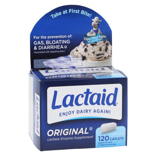 Lactaid Original Tablets 120/Bx