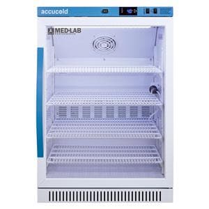 Accucold Performance Series Laboratory Refrigerator 6.0 Cu Ft Gls Dr 2 to 10C Ea