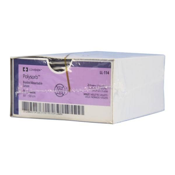 Polysorb Suture 0 60" Glycolide/Lactide Braid Violet 24/Ca