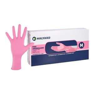 Underguard Nitrile Exam Gloves Medium Pink Non-Sterile