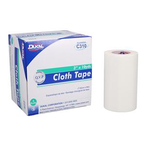 Surgical Tape Cloth 3"x10yds White Non-Sterile 4/Bx, 12 BX/CA