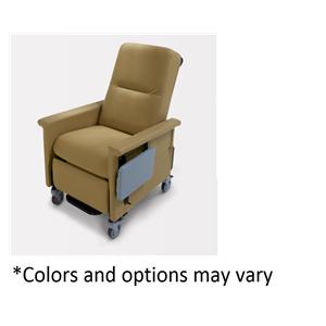 86 Series Transporter Recliner Powder-Coated Steel Frame 500lb Pwr PblGry Ea