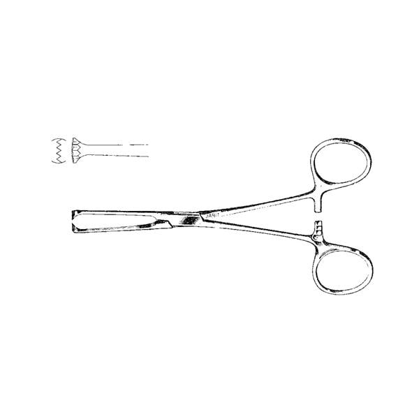 Forcep Straight 6-1/8" Ea