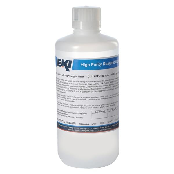 Deionized Water High Purity 1L 6/Ca