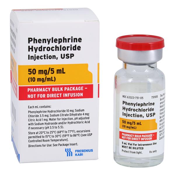 Phenylephrine HCl Injection 10mg/mL SDV 5mL/Vl