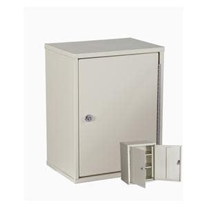 Narcotics Cabinet Dual Door Steel Beige Ea