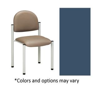 Side Chair Royal Blue Powder-Coated Finish 300lb Capacity Ea