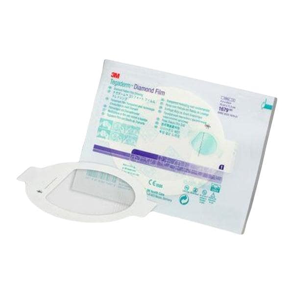 Tegaderm Film Diamond Pattern Dressing 4x4-1/2" Sterile Adh LF