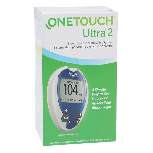 OneTouch Ultra2 Glucose Monitor Device Test Kit Ea