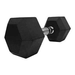 iBox Rubber Padded Dumbbell 30lb Black