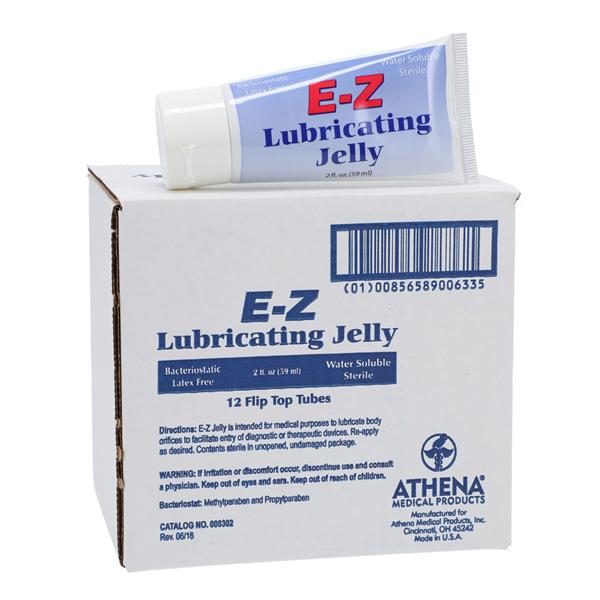 E-Z Lubricating Jelly 12/Bx 6Bx/Ca 2oz Flip Top Tube 72/Ca