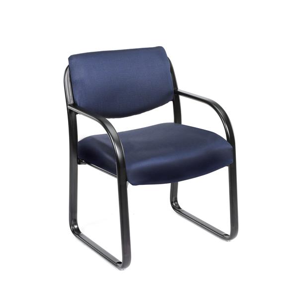Fabric Guest Chair/Blue/Sled Base/24.5x23x34.5" Ea