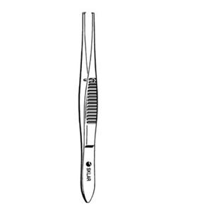 Iris Tissue Forcep Straight 4" Non-Sterile Ea