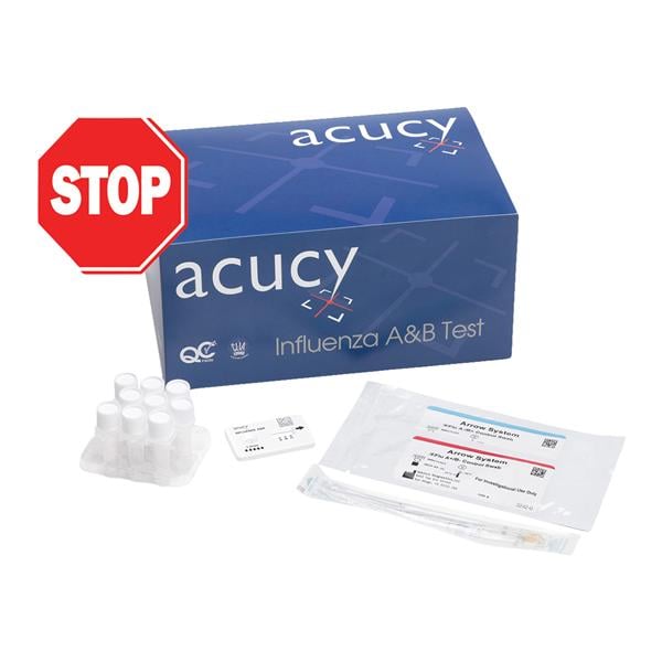 Acucy Influenza A & B Cassette Test Kit CLIA Waived 25/Pk