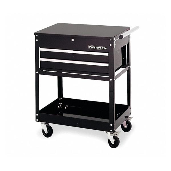 Cart Utility Black Standard Duty Tool 30x20x31&#148; 3 Drawers Ea