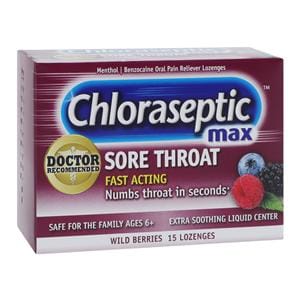 Chloraseptic Lozenges Max Strength Berry 15/Bx