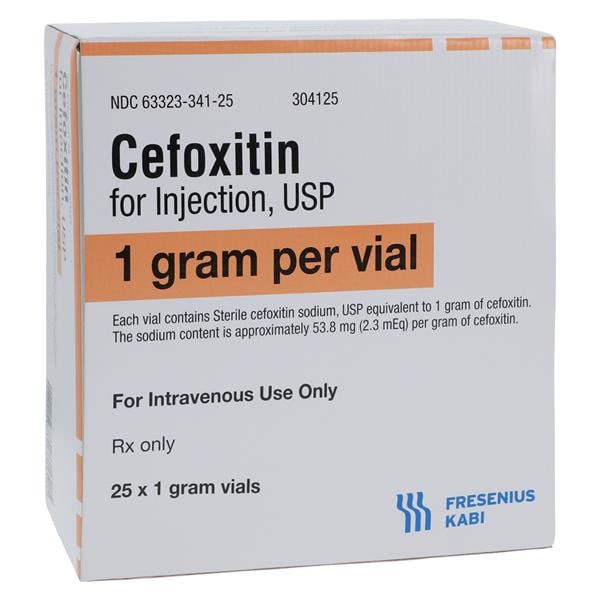 Cefoxitin Injection 1gm/vl Powder Vial 25/Bx