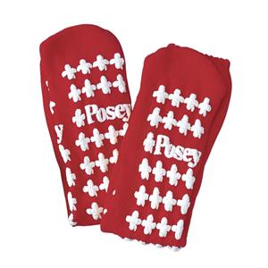 Patient Socks Terrycloth Red Large Reusable 1/Pr