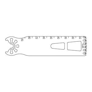 Blade Bone Saw 90.0x25.0 mm Sagittal/Occipital Large Ea