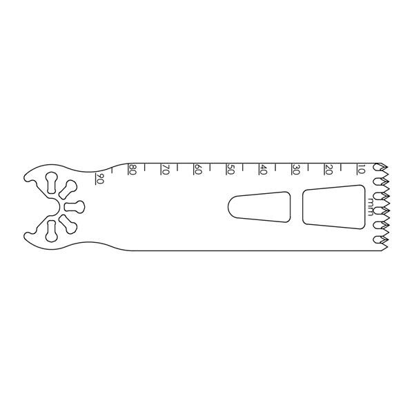 Blade Bone Saw 90.0x25.0 mm Sagittal/Occipital Large Ea