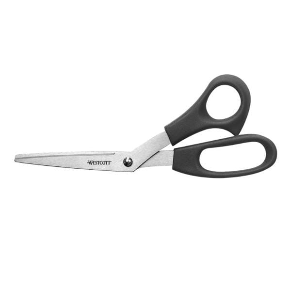 Scissors All-Purpose Wescott Value Stainless Steel 8" Bent Black Ea