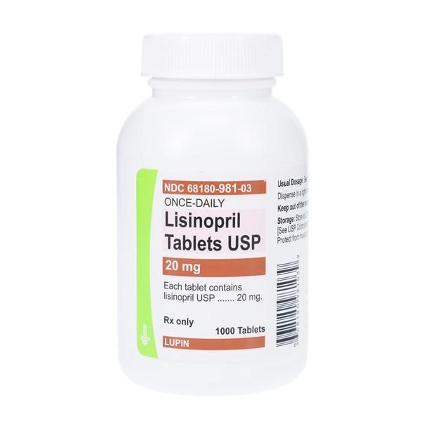 Lisinopril 20mg 1000/Bt