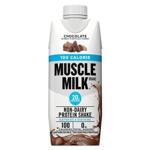 Muscle Milk Protein Shake 100 Calorie Chocolate 11oz Bottle 12/Ca