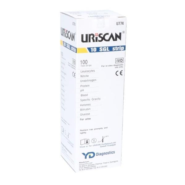 UriScan 10SGL Urine Test Strips For Analyzer 773/505/Optima 100/Bt