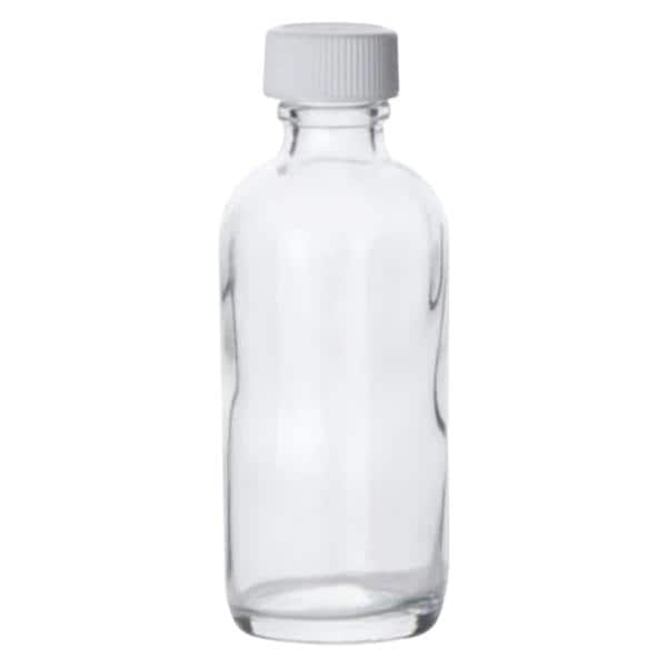 Boston Round Bottle Soda-Lime Glass 60mL 2 oz 24/Ca