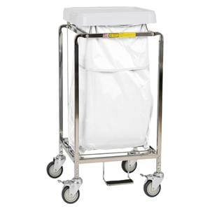 Hamper Medical White 18.5x17.75x37.5" Single Ea