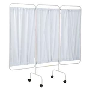 Privacy Screen Curtain 3 Panel White Ea