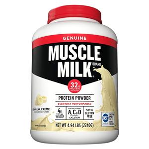 Muscle Milk Protein Powder Vanilla Cream 4.9 Lb Tub 4/Ca