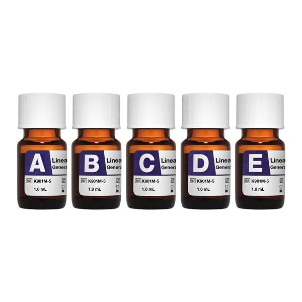 Levels A-E Linearity FD 5x1mL For Ortho Vitros 5/Bx