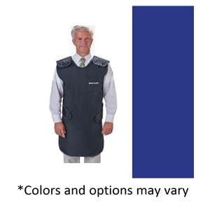 Quick Drop X-Ray Apron Royal Blue Lead-Free 24x42" .5mm Equivalence Ea