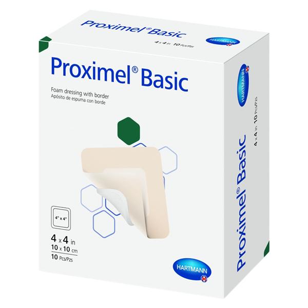 Proximel Basic Foam Wound Dressing 4x4" 3 Layer Sterile Square Bordered