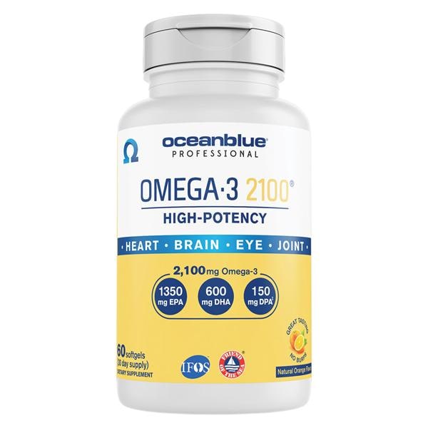 Oceanblue Omega-3 2100 Dietary Supplement Softgel Capsules 60/Bt