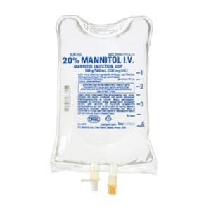 Mannitol Injection 20% 100gm/Bag Bag 500mL 12/Package